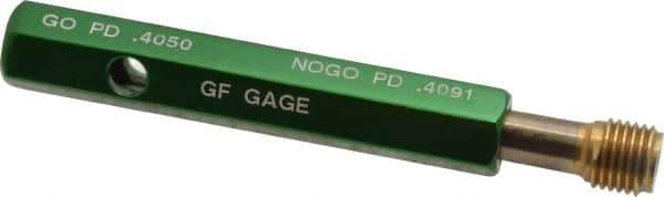 GF Gage - 7/16-20, Class 3B, Double End Plug Thread Go/No Go Gage - High Speed Steel, Size 2 Handle Included - USA Tool & Supply