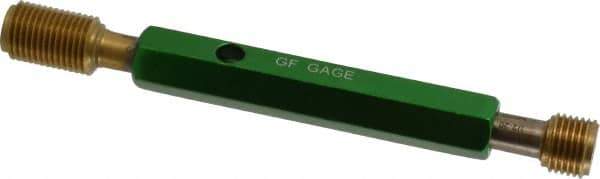 GF Gage - 1/2-20, Class 3B, Double End Plug Thread Go/No Go Gage - High Speed Steel, Size 2 Handle Included - USA Tool & Supply