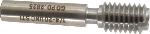 GF Gage - 1/4-20 Thread, Steel, Screw Thread Insert (STI) Class 2B/3B, Plug Thread Insert Go Gage - Single End without Handle - USA Tool & Supply