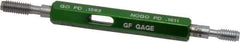 GF Gage - 6-32 Thread, Steel, Screw Thread Insert (STI) Class 2B, Plug Thread Insert Go/No Go Gage - Double End with Handle - USA Tool & Supply