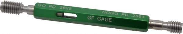 GF Gage - 1/4-20 Thread, Steel, Screw Thread Insert (STI) Class 2B, Plug Thread Insert Go/No Go Gage - Double End with Handle, Handle Size 1 - USA Tool & Supply
