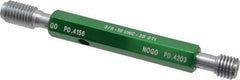 GF Gage - 3/8-16 Thread, Steel, Screw Thread Insert (STI) Class 2B, Plug Thread Insert Go/No Go Gage - Double End with Handle, Handle Size 2 - USA Tool & Supply