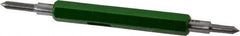 GF Gage - 2-56 Thread, Steel, Screw Thread Insert (STI) Class 3B, Plug Thread Insert Go/No Go Gage - Double End with Handle - USA Tool & Supply