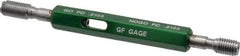 GF Gage - 10-32 Thread, Steel, Screw Thread Insert (STI) Class 3B, Plug Thread Insert Go/No Go Gage - Double End with Handle - USA Tool & Supply