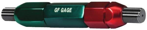 GF Gage - 9/16-12, Class 2B, Double End Plug Thread Go/No Go Gage - Steel, Size 6W Handle Included - USA Tool & Supply