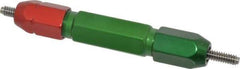 GF Gage - #10-24, Class 2B, Double End Plug Thread Go/No Go Gage - Steel, Size 3W Handle Included - USA Tool & Supply