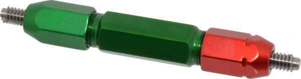 GF Gage - 1/4-20, Class 2B, Double End Plug Thread Go/No Go Gage - Steel, Size 3W Handle Included - USA Tool & Supply