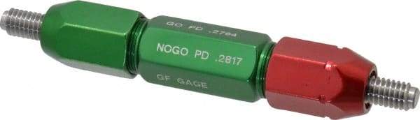 GF Gage - 5/16-18, Class 2B, Double End Plug Thread Go/No Go Gage - Steel, Size 4W Handle Included - USA Tool & Supply