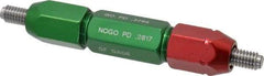 GF Gage - 5/16-18, Class 2B, Double End Plug Thread Go/No Go Gage - Steel, Size 4W Handle Included - USA Tool & Supply