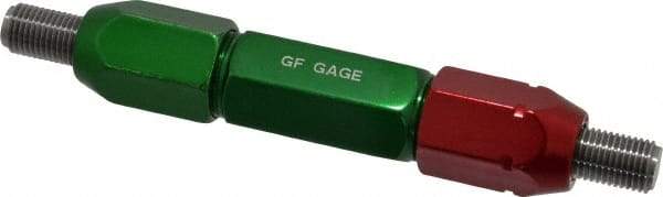 GF Gage - 3/8-24, Class 2B, Double End Plug Thread Go/No Go Gage - Steel, Size 4W Handle Included - USA Tool & Supply