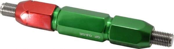 GF Gage - 7/16-20, Class 2B, Double End Plug Thread Go/No Go Gage - Steel, Size 5W Handle Included - USA Tool & Supply