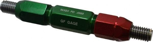 GF Gage - 1/2-13, Class 2B, Double End Plug Thread Go/No Go Gage - Steel, Size 5W Handle Included - USA Tool & Supply