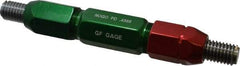 GF Gage - 1/2-13, Class 2B, Double End Plug Thread Go/No Go Gage - Steel, Size 5W Handle Included - USA Tool & Supply