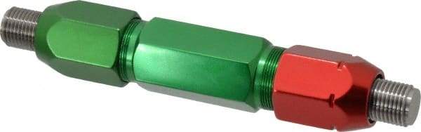 GF Gage - 9/16-18, Class 2B, Double End Plug Thread Go/No Go Gage - Steel, Size 6W Handle Included - USA Tool & Supply