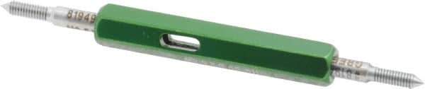 GF Gage - M2.5x0.45, Class 6H, Double End Plug Thread Go/No Go Gage - Hardened Tool Steel, Size 000 Handle Included - USA Tool & Supply