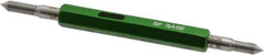 GF Gage - M3.5x0.60, Class 6H, Double End Plug Thread Go/No Go Gage - Hardened Tool Steel, Size 00 Handle Included - USA Tool & Supply