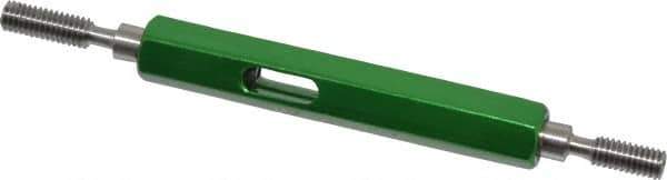 GF Gage - M4x0.70, Class 6H, Double End Plug Thread Go/No Go Gage - Hardened Tool Steel, Size 0 Handle Included - USA Tool & Supply