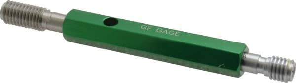 GF Gage - M10x1.50, Class 6H, Double End Plug Thread Go/No Go Gage - Hardened Tool Steel, Size 2 Handle Included - USA Tool & Supply