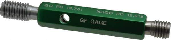 GF Gage - M14x2.00, Class 6H, Double End Plug Thread Go/No Go Gage - Hardened Tool Steel, Size 3 Handle Included - USA Tool & Supply