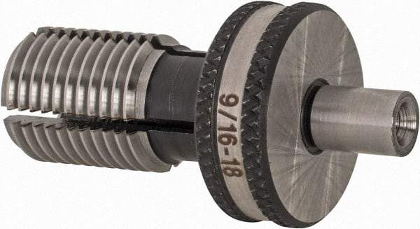 GF Gage - 9/16-18 UNF, 3/8 Inch Thread, Tapped Hole Location Gage - 7/8 Inch Head Diameter - USA Tool & Supply