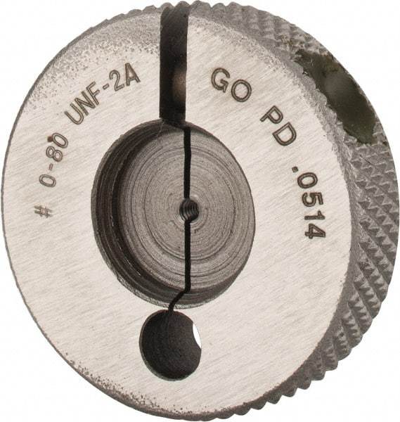 GF Gage - 0-80 Go Single Ring Thread Gage - Class 2A - USA Tool & Supply