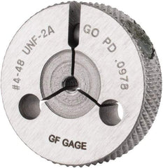 GF Gage - 4-48 Go Single Ring Thread Gage - Class 2A - USA Tool & Supply