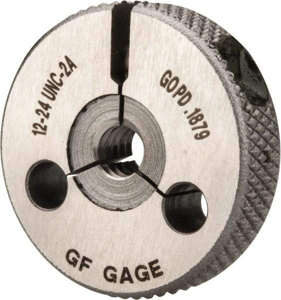 GF Gage - 12-24 Go Single Ring Thread Gage - Class 2A - USA Tool & Supply