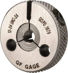 GF Gage - 12-24 Go Single Ring Thread Gage - Class 2A - USA Tool & Supply