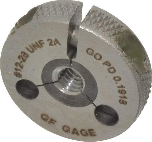 GF Gage - 12-28 Go Single Ring Thread Gage - Class 2A - USA Tool & Supply