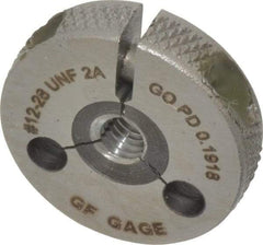 GF Gage - 12-28 Go Single Ring Thread Gage - Class 2A - USA Tool & Supply