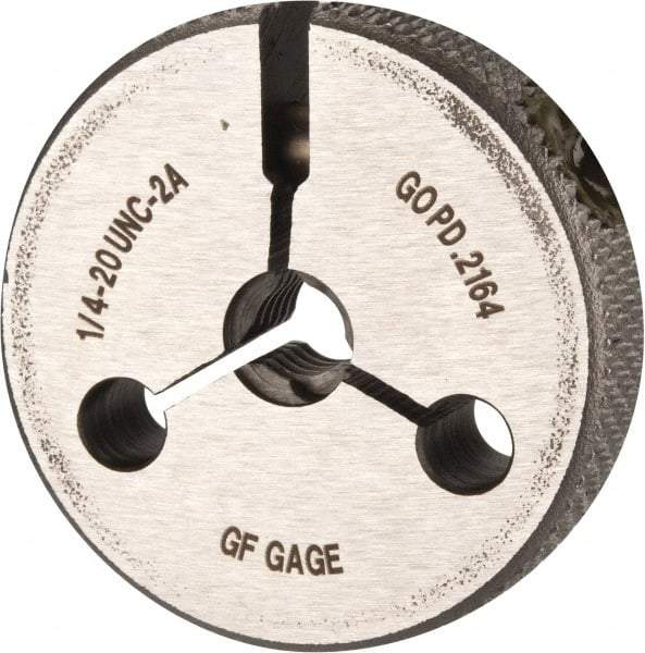 GF Gage - 1/4-20 Go Single Ring Thread Gage - Class 2A - USA Tool & Supply