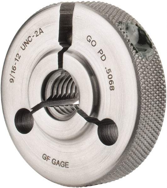 GF Gage - 9/16-12 Go Single Ring Thread Gage - Class 2A - USA Tool & Supply