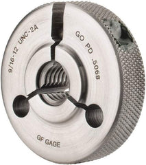 GF Gage - 9/16-12 Go Single Ring Thread Gage - Class 2A - USA Tool & Supply