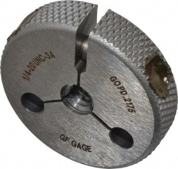 GF Gage - 1/4-20 Go Single Ring Thread Gage - Class 3A - USA Tool & Supply