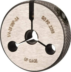 GF Gage - 1/4-28 Go Single Ring Thread Gage - Class 3A - USA Tool & Supply