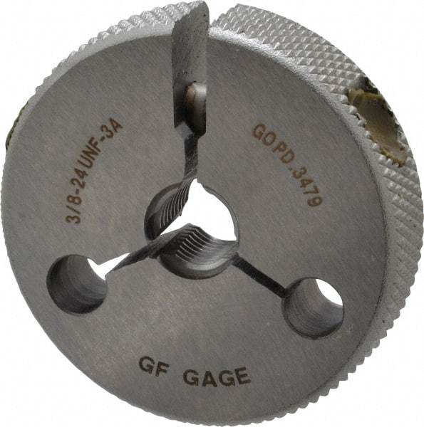 GF Gage - 3/8-24 Go Single Ring Thread Gage - Class 3A - USA Tool & Supply
