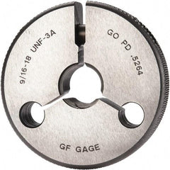 GF Gage - 9/16-18 Go Single Ring Thread Gage - Class 3A - USA Tool & Supply