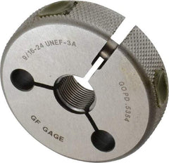 GF Gage - 9/16-24 Go Single Ring Thread Gage - Class 3A - USA Tool & Supply