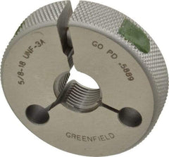 GF Gage - 5/8-18 Go Single Ring Thread Gage - Class 3A - USA Tool & Supply