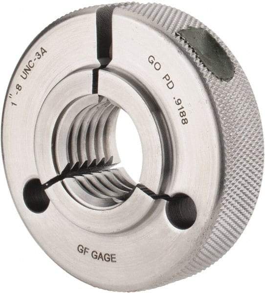 GF Gage - 1-8 Go Single Ring Thread Gage - Class 3A - USA Tool & Supply