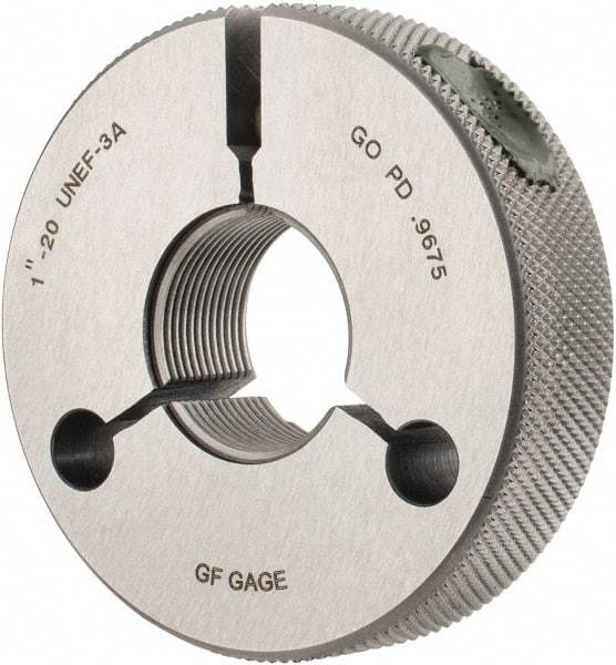 GF Gage - 1-20 Go Single Ring Thread Gage - Class 3A - USA Tool & Supply