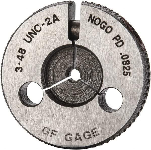 GF Gage - 3-48 No Go Single Ring Thread Gage - Class 2A - USA Tool & Supply