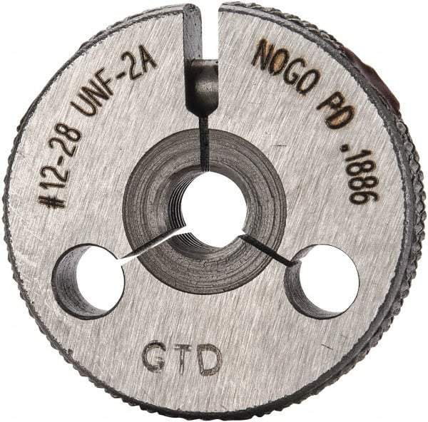 GF Gage - 12-28 No Go Single Ring Thread Gage - Class 2A - USA Tool & Supply