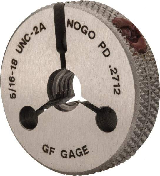 GF Gage - 5/16-18 No Go Single Ring Thread Gage - Class 2A - USA Tool & Supply