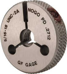 GF Gage - 5/16-18 No Go Single Ring Thread Gage - Class 2A - USA Tool & Supply