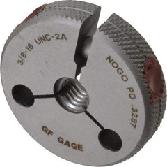 GF Gage - 3/8-16 No Go Single Ring Thread Gage - Class 2A - USA Tool & Supply