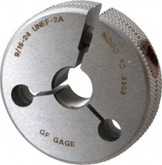 GF Gage - 9/16-24 No Go Single Ring Thread Gage - Class 2A - USA Tool & Supply