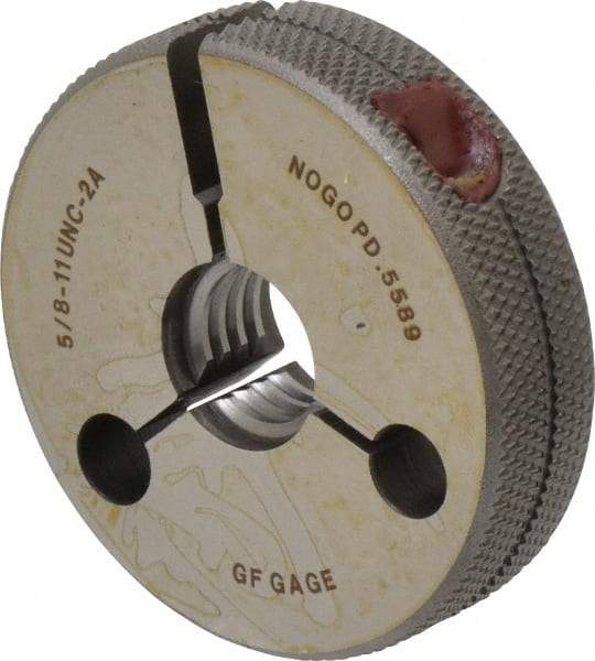 GF Gage - 5/8-11 No Go Single Ring Thread Gage - Class 2A - USA Tool & Supply