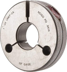 GF Gage - 1-20 No Go Single Ring Thread Gage - Class 2A - USA Tool & Supply