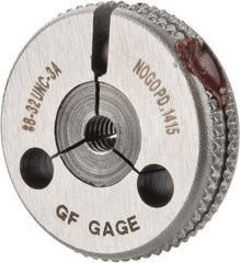 GF Gage - 8-32 No Go Single Ring Thread Gage - Class 3A - USA Tool & Supply